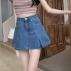 Ảnh của Chân váy cạp cao phối ly dáng ngắn, chân váy KABICO kèm quần trong dáng chữ A phong cách_V22
