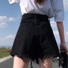 Picture of Quần short nữ giả váy KABICO cạp cao tua gấp, quần jean ngắn nữ phong cách Ulzzang G1