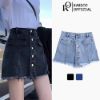 Picture of Quần short nữ giả váy KABICO cạp cao tua gấp, quần jean ngắn nữ phong cách Ulzzang G1