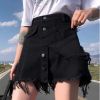 Picture of Quần short nữ giả váy KABICO cạp cao tua gấp, quần jean ngắn nữ phong cách Ulzzang G1