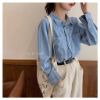 Ảnh của Áo jean nữ dài tay, áo sơ mi jean dài tay, áo bò nữ dài tay _G2