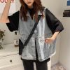 Picture of Áo gile jean nam nữ KABICO cá tính áo khoác bò dáng rộng phong cách Ulzzang_G3