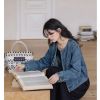 Picture of Áo khoác Jean nữ dài tay, áo khoác jean KABICO không cổ phong cách Ulzzang_G8