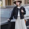Picture of Áo khoác Jean nữ dài tay, áo khoác jean KABICO không cổ phong cách Ulzzang_G8