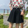Ảnh của Quần short nữ kaki cạp cao KABICO quần short ống rộng lưng cao phong cách Hàn Quốc C7
