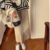 Ảnh của Chân váy jean nữ dài xẻ tà trước, chân váy kaki bò dài cạp cao phong cách ulzzang A12