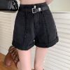 Picture of Quần Short jean nữ cạp cao tua gấu, quần short jean KABICO phong cách thanh lịch_C10