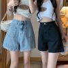Ảnh của Quần short cạp cao phong cách, quần short ống rông túi trước_C12