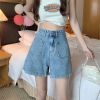 Ảnh của Quần short cạp cao phong cách, quần short ống rông túi trước_C12