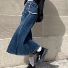 Ảnh của Chân váy jeans cạp cao, chân váy midi dáng dài phong cách Hàn Quốc_A20