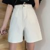 Ảnh của Quần Jean nữ cạp cao sắn gấu phong cách Hàn Quốc, quần short KABICO kiểu dáng thanh lịch C20
