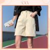 Ảnh của Quần Jean nữ cạp cao sắn gấu phong cách Hàn Quốc, quần short KABICO kiểu dáng thanh lịch C20