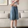 Ảnh của Quần short cạp cao sắn gấu kèm túi sau_mẫu đơn giản C23