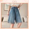 Ảnh của Quần short cạp cao sắn gấu kèm túi sau_mẫu đơn giản C23