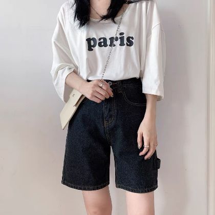 Ảnh của Quần Short Cạp Cao Ống Rộng Phong Cách Ulzzang_Mẫu Mới Nhất c24