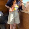 Picture of Quần Shorts Cạp Cao Ống Rộng_Phối Chỉ Nổi Bật_C25