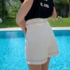 Picture of Quần Shorts Cạp Cao Ống Rộng_Phối Chỉ Nổi Bật_C25