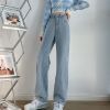 Ảnh của Quần jean nữ cạp cao ống rộng, quần jean chỉnh cạp phong cách Ulzzang_j16