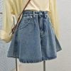 Picture of Quần shorts nữ KABICO cạp cao ống xòe, quần shorts jeans kiểu dáng dễ thương C31
