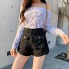 Picture of Quần short KABICO nữ túi hộp tôn dáng, quần short jean cạp cao phong cách_C33