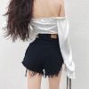 Picture of Quần short ngắn nữ cạp cao tua gấu, quần short jean kaki phong cách ulzzang_c32