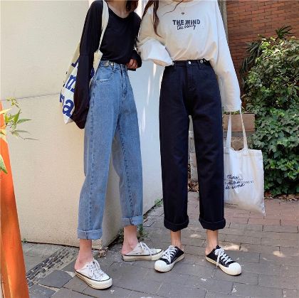 Ảnh của Quần Jean Cạp Cao Thời Trang Phong Cách Ulzzang_j3