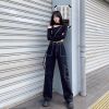 Ảnh của Quần jeans dài cạp cao. quần jeans ống rộng phong cách Hiphop_j23