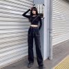 Ảnh của Quần jeans dài cạp cao. quần jeans ống rộng phong cách Hiphop_j23
