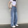 Ảnh của Quần jeans nữ dáng thung, quần jeans cạp cao phong cách Ulzzang_j26
