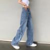 Ảnh của Quần jeans nữ dáng thung, quần jeans cạp cao phong cách Ulzzang_j26