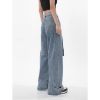 Ảnh của Quần dài nữ cạp cao rách gấu, quần jeans dài phong cách ulzzang_J28