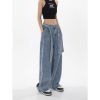 Ảnh của Quần dài nữ cạp cao rách gấu, quần jeans dài phong cách ulzzang_J28