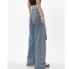 Ảnh của Quần dài nữ cạp cao rách gấu, quần jeans dài phong cách ulzzang_J28