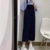 Ảnh của Váy yếm jean phong cách, váy yếm jean hai màu đen xanh_y2