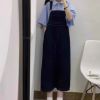 Ảnh của Váy yếm jean phong cách, váy yếm jean hai màu đen xanh_y2