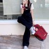 Ảnh của Quần yếm jean kaki dáng rộng, quần yếm jean nữ phong cách ulzzang_y6