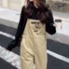 Ảnh của Quần yếm jeans ống rộng, quần yếm jeans trẻ chung năng động phong cách_y7