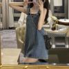 Picture of Váy yếm jeans ngắn KABICO váy yếm nữ kaki dáng rộng trẻ trung thanh lịch phong cách Hàn Quốc Y10