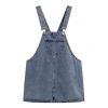 Picture of Váy yếm jeans ngắn KABICO váy yếm nữ kaki dáng rộng trẻ trung thanh lịch phong cách Hàn Quốc Y10