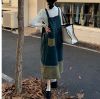 Ảnh của Váy yếm jean dài dáng rộng, váy yếm jean nữ kiểu dáng thanh lịch phong cách_y11