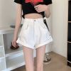 Ảnh của Quần short nữ KABICO quần short kaki jeans nữ lưng cao ống rộng ôm eo xắn gấu phong cách C40