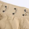 Ảnh của Quần short jean nữ KABICO quần short nữ ngắn kaki cạp cao ống rộng xắn gấu phong cách C41