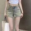 Ảnh của Quần short jean nữ dáng ngắn sexy, quần short jean KABICO cạp cao túi sau phong cách_C47