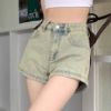 Ảnh của Quần short jean nữ dáng ngắn sexy, quần short jean KABICO cạp cao túi sau phong cách_C47