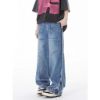 Picture of Quần jean dài unisex cạp cao ống rộng, quần jean nam nữ dài tua rua phong cách HipHop_K47