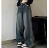 Picture of Quần jean dài cạp cao ống rộng, quần jean dài unisex phong cách Ulzzang_K51