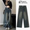 Picture of Quần jean dài cạp cao ống rộng, quần jean dài unisex phong cách Ulzzang_K51