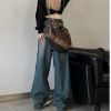 Picture of Quần jean dài cạp cao ống rộng, quần jean dài unisex phong cách Ulzzang_K51
