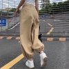 Ảnh của Quần kaki cạp cao dáng thùng bo gấu điều chỉnh cạp, quần kaki co giãn phong cách K53