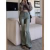 Ảnh của Quần jean nữ ống loe KABICO dài cạp cao, quần jean baggy dài co giãn phong cách Ullzang K58